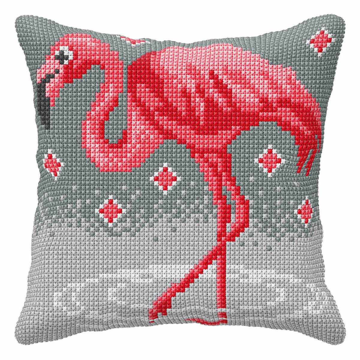 Flamingo - Orchidea Cushion Cross Stitch Kit ORC.9062