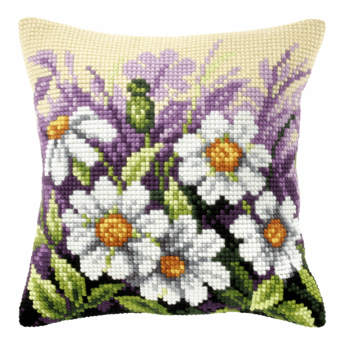 White Flowers in Meadow - Orchidea Cushion Cross Stitch Kit ORC.9122