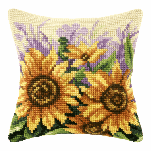 Sunflowers on Meadow - Orchidea Cushion Cross Stitch Kit ORC.9124