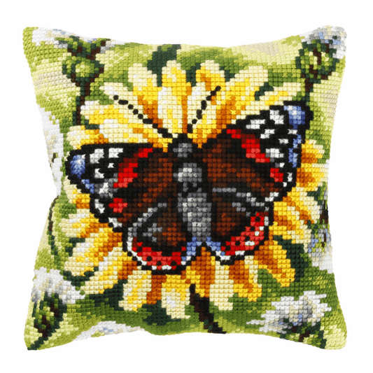 Butterfly on Dandelion - Orchidea Cushion Cross Stitch Kit ORC.9252