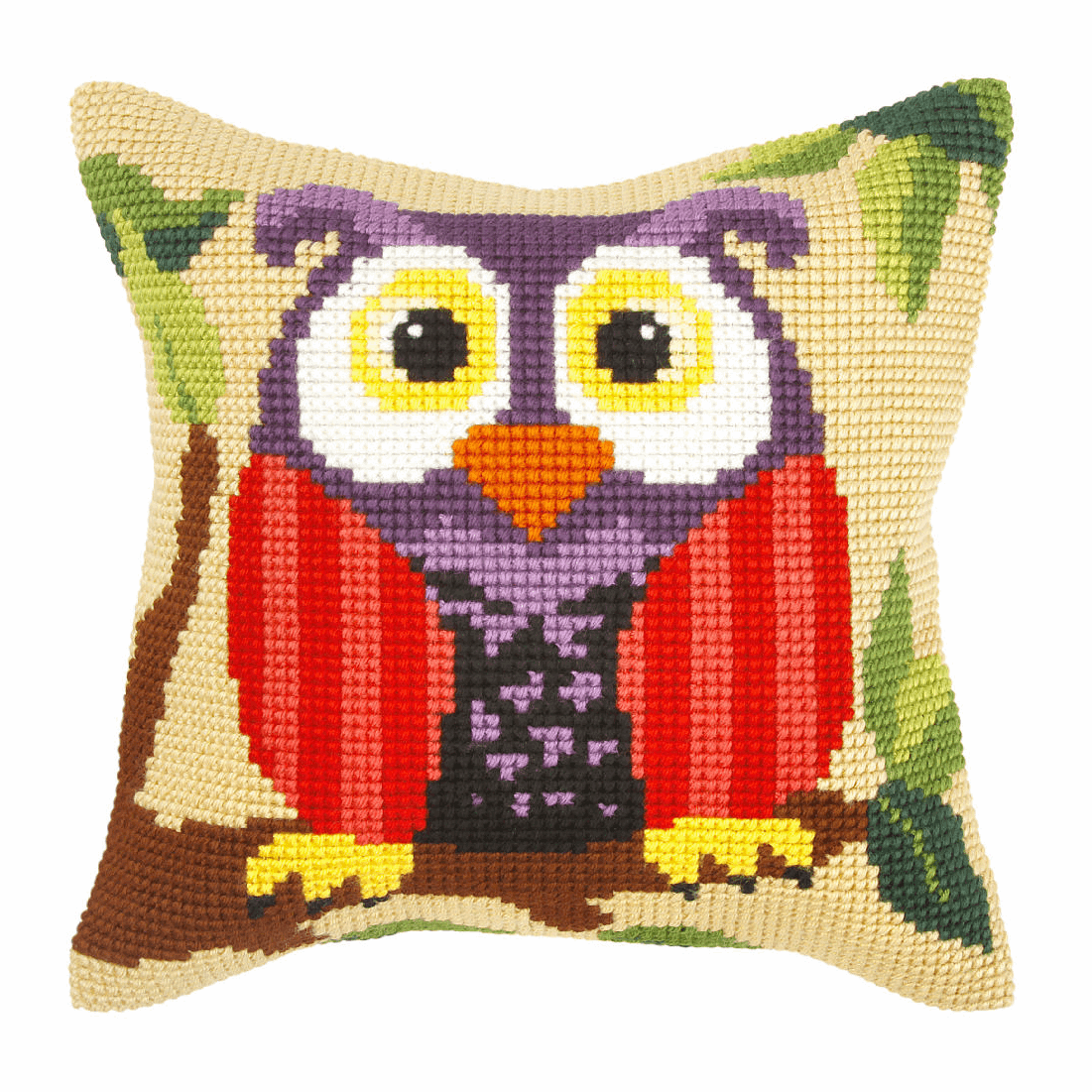 Owl- Orchidea Cushion Cross Stitch Kit ORC.9296