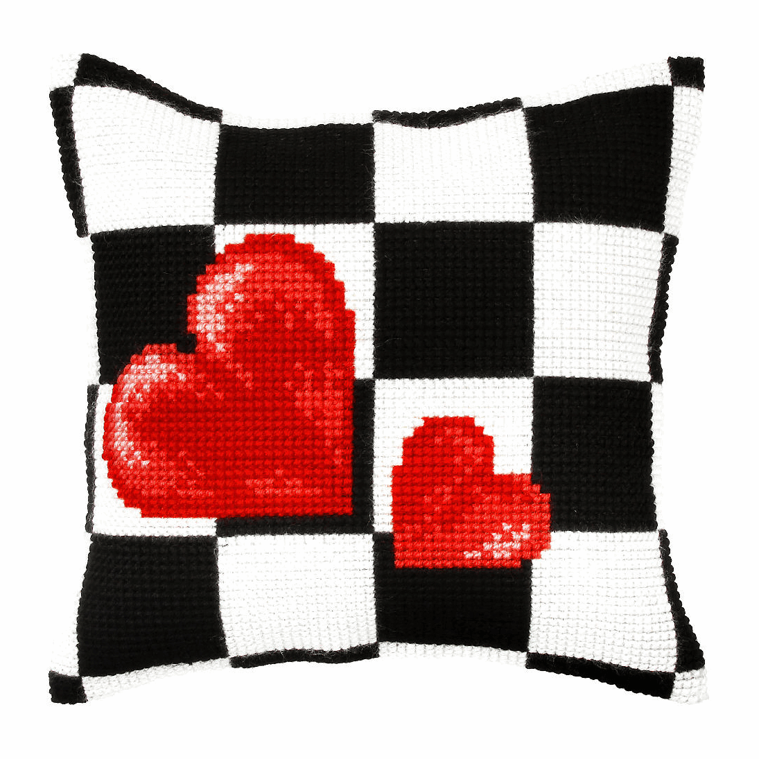 Hearts - Orchidea Cushion Cross Stitch Kit ORC.9316