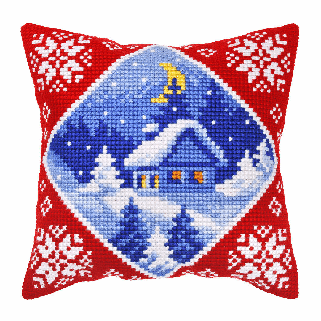 Winter Landscape- Orchidea Cushion Cross Stitch Kit ORC.9358