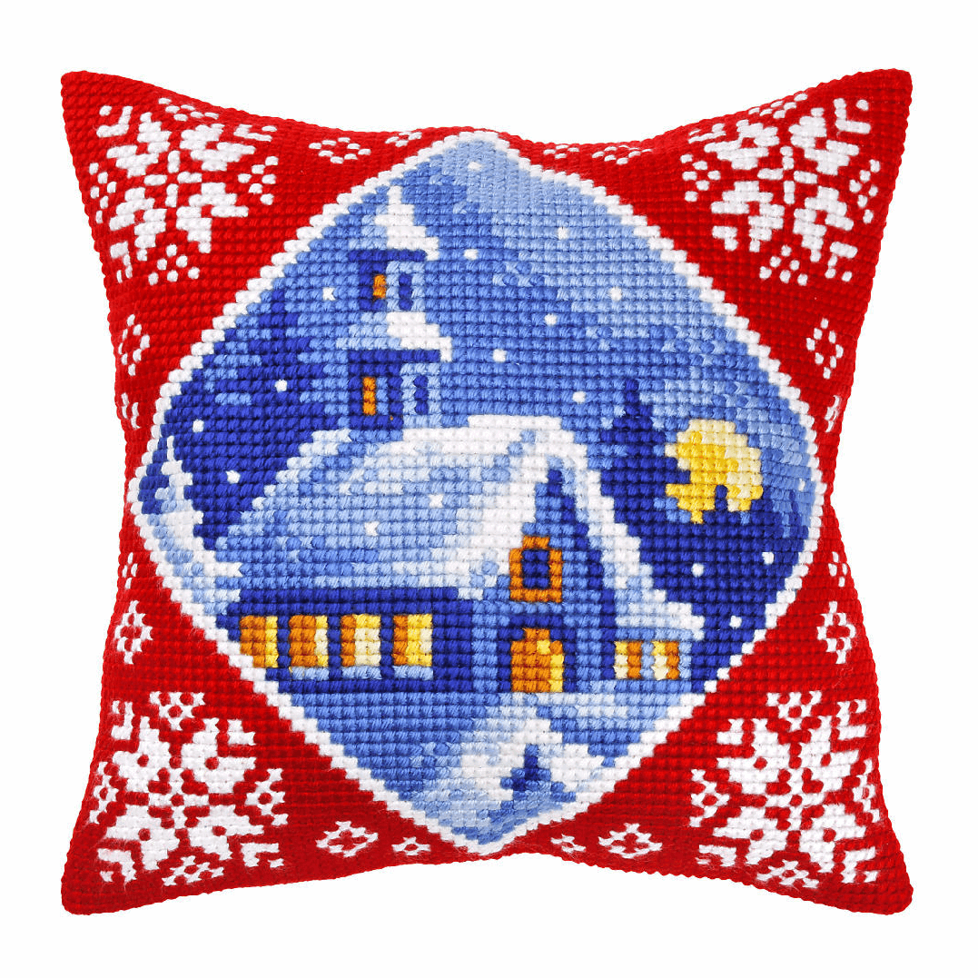 Winter Landscape- Orchidea Cushion Cross Stitch Kit ORC.9359