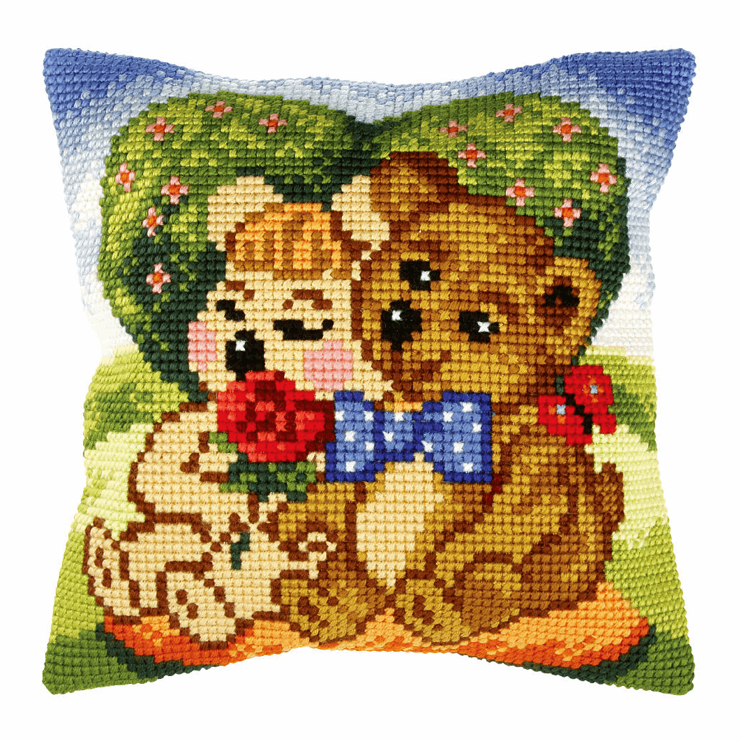 Bears- Orchidea Cushion Cross Stitch Kit ORC.9388