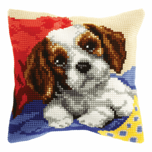 Doggy- Orchidea Cushion Cross Stitch Kit ORC.9523