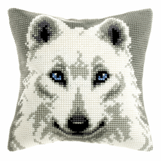 White Wolf- Orchidea Cushion Cross Stitch Kit ORC.9530