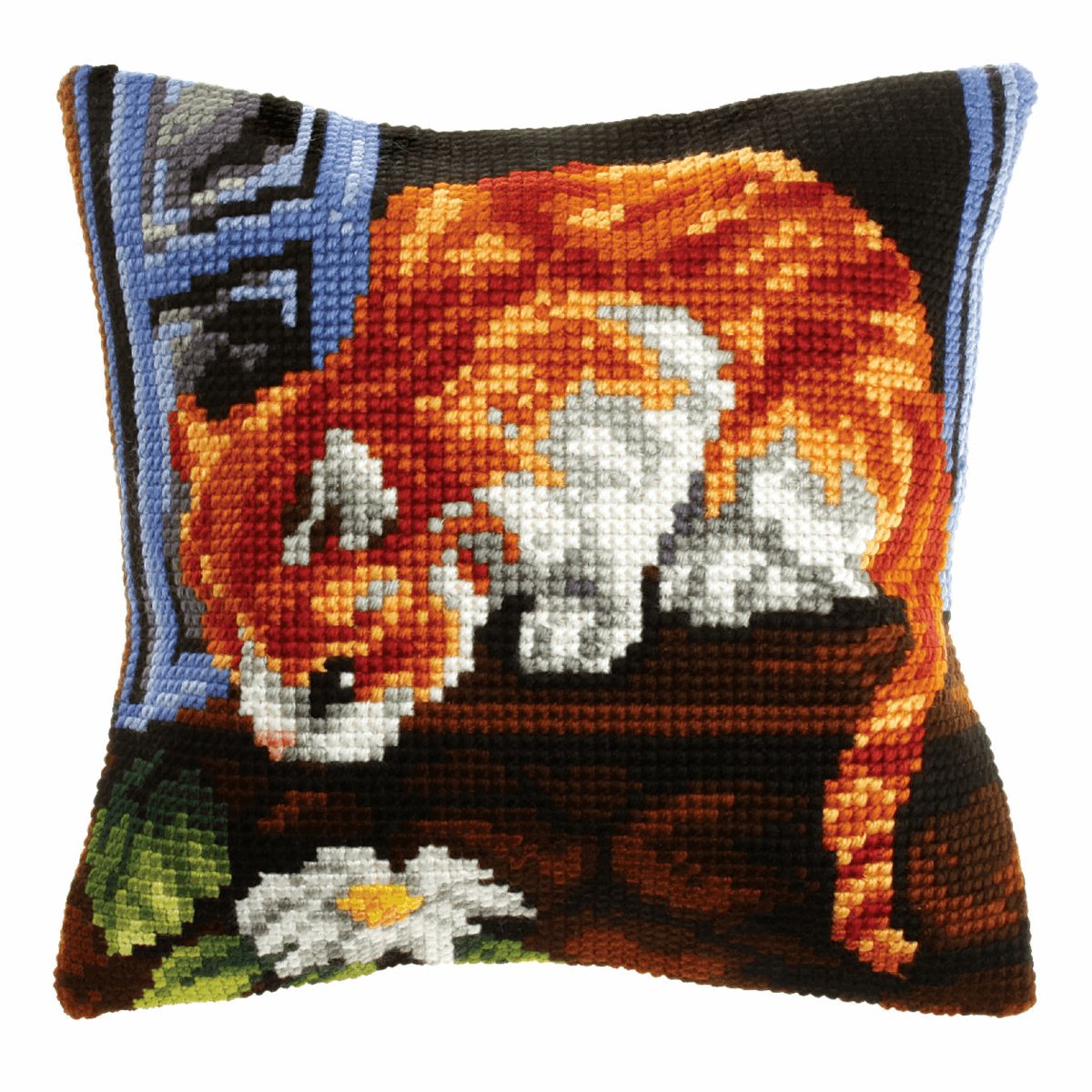 Curious Cat - Orchidea Cushion Cross Stitch Kit ORC.9533