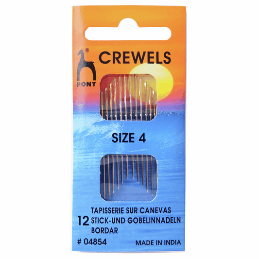 Pony Hand Sewing Needles - Crewels - Gold Eye Size 4