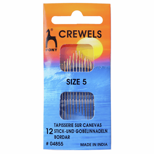 Pony Hand Sewing Needles - Crewels - Gold Eye Size 5