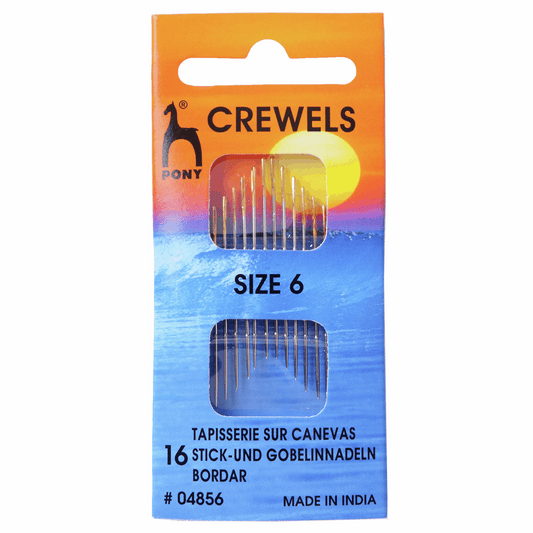 Pony Hand Sewing Needles - Crewels - Gold Eye Size 6