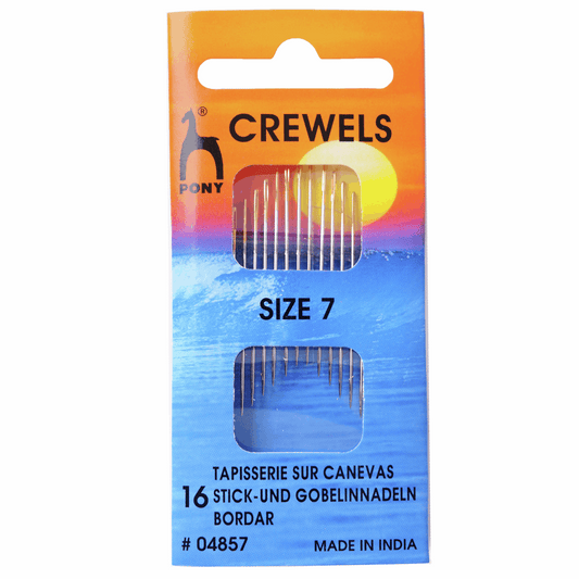 Pony Hand Sewing Needles - Crewels - Gold Eye Size 7