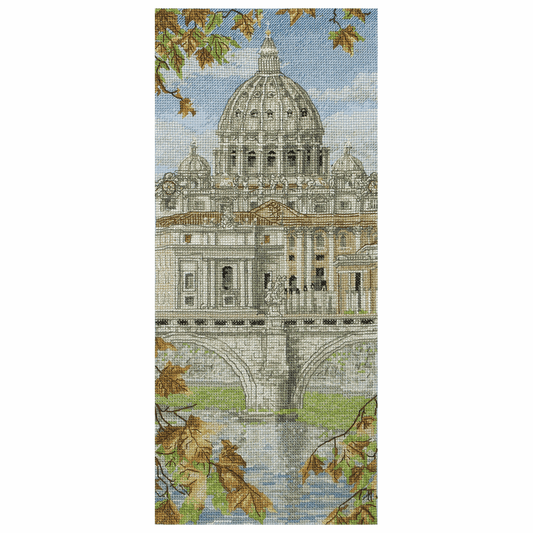 St. Peter's Basilica - Anchor Cross Stitch Kit PCE0815