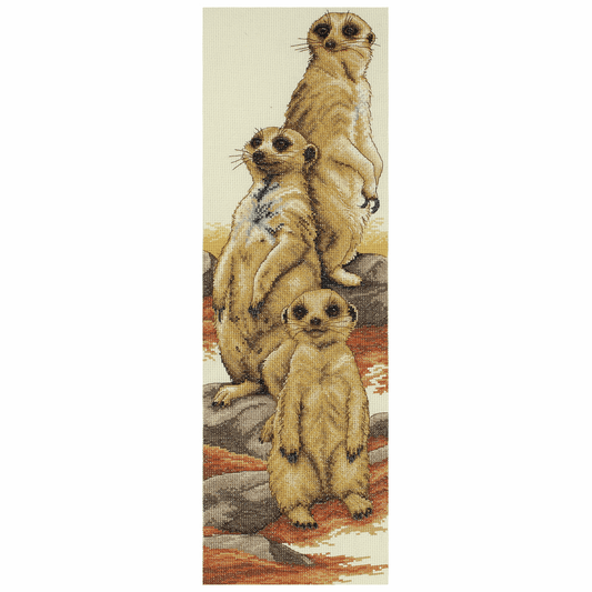 Meerkats  - Anchor Cross Stitch Kit PCE772