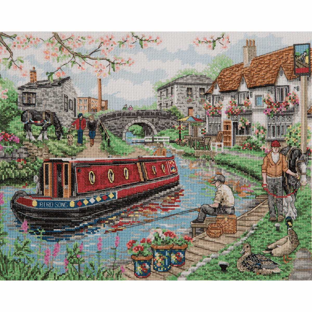 Country Canal - Anchor Cross Stitch Kit PCE936