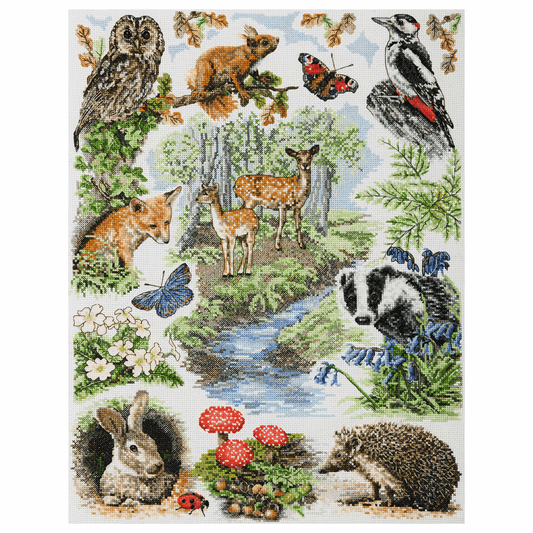 Woodland Sampler  - Anchor Cross Stitch Kit PCE958