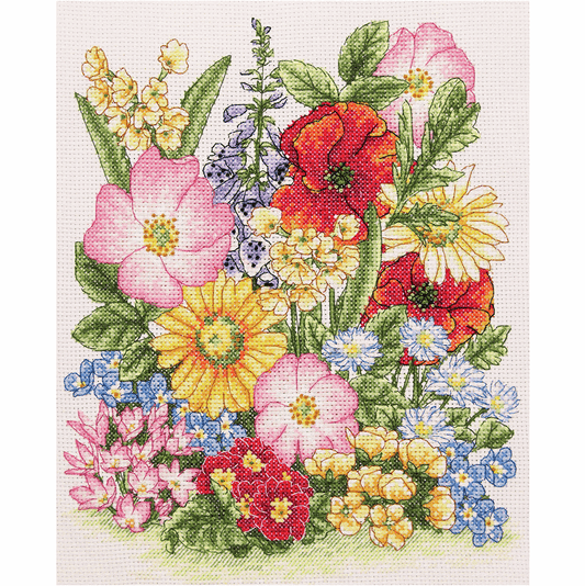 Meadow Flowers - Anchor Cross Stitch Kit PCE961