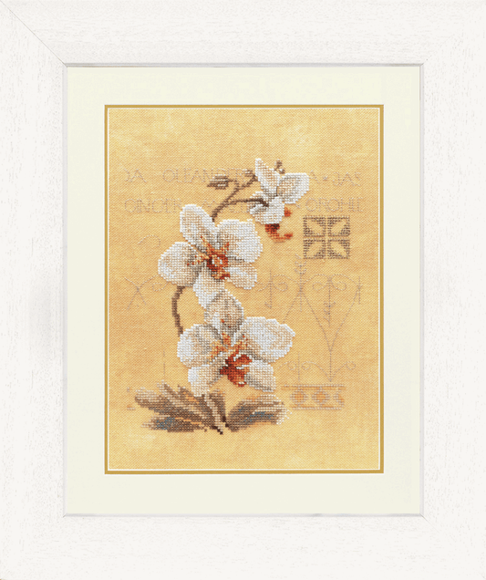 Three Orchids - Lanarte Cross Stitch Kit PN-0008008