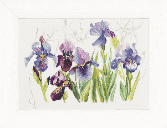 Irises - Lanarte Cross Stitch Kit PN-0008027