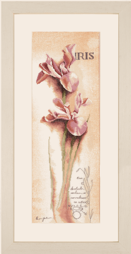 Iris Botanical - Lanarte Cross Stitch Kit PN-0008049