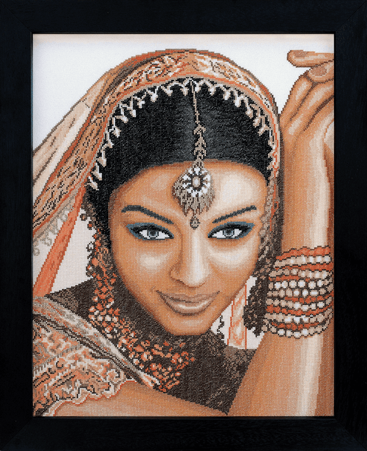 Indian Model (Evenweave) - Lanarte Cross Stitch Kit PN-0008160