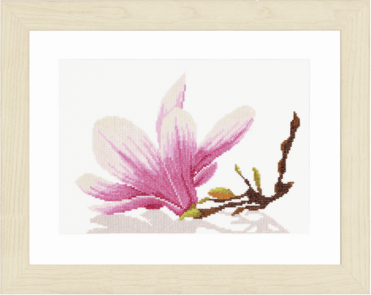 Magnolia Twig  Evenweave) - Lanarte Cross Stitch Kit PN-0008162