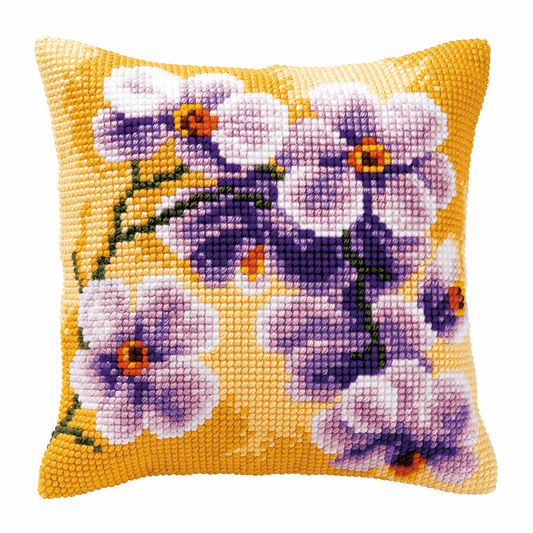 Orchid Cushion - Vervaco Cross Stitch Kit PN-0008488