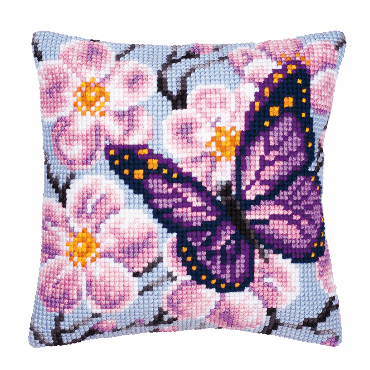 Butterfly  Cushion - Vervaco Cross Stitch Kit PN-0008501