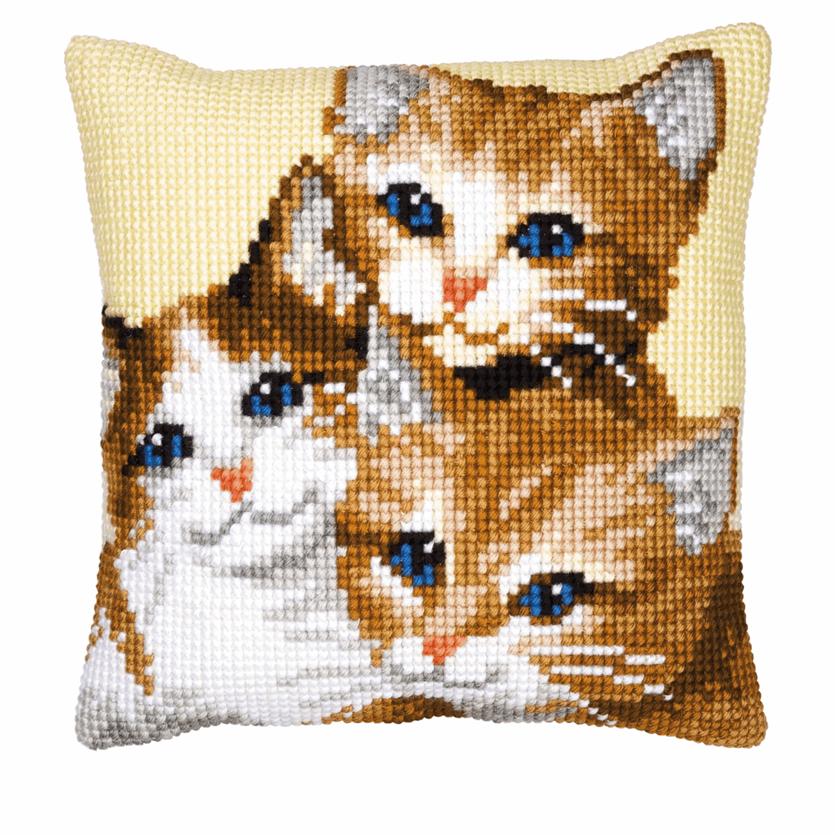 Kittens Cushion - Vervaco Cross Stitch Kit PN-0008506