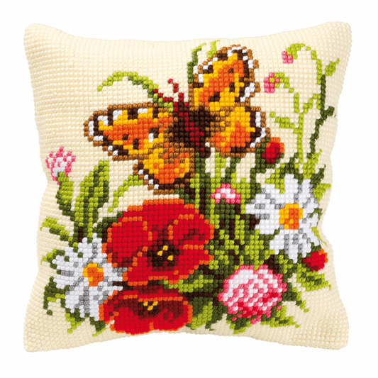 Butterfly Cushion - Vervaco Cross Stitch Kit PN-0008548