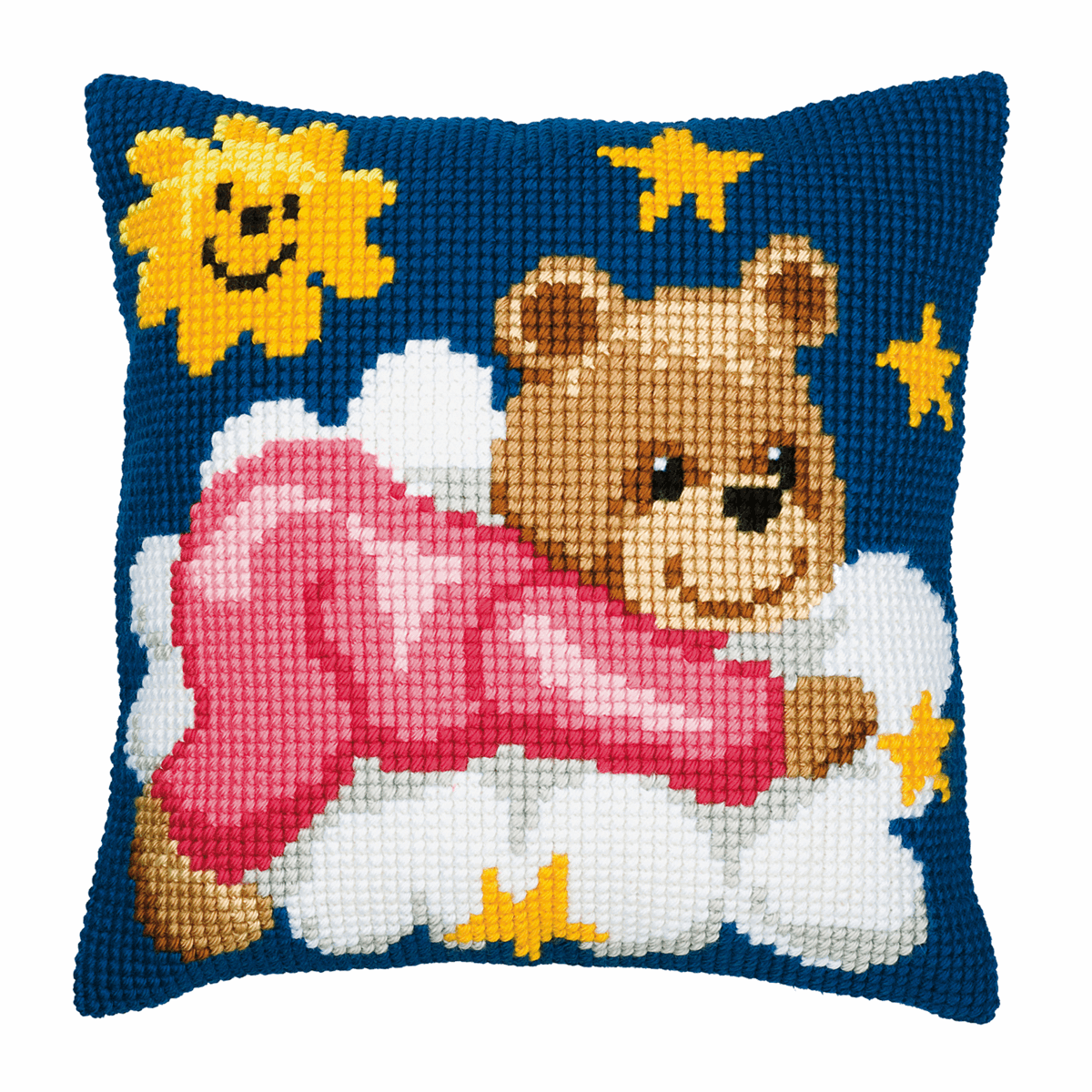 Pink Teddy - Vervaco Cross Stitch Kit PN-0008574