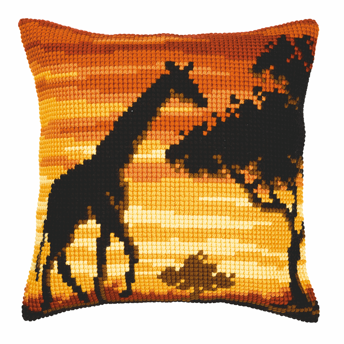 Sunset Giraffe - Vervaco Cushion Cross Stitch Kit PN-0008642