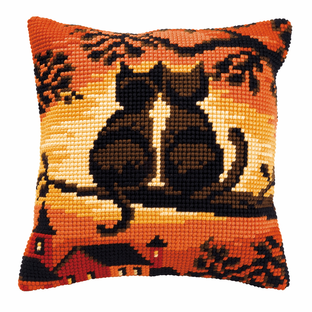 Sunset Cats - Vervaco Cushion Cross Stitch Kit PN-0008662