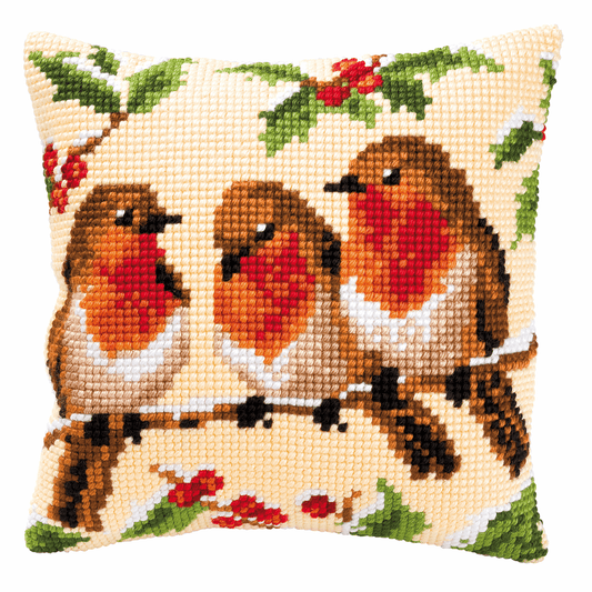 Three's Company - Vervaco Cushion Cross Stitch Kit PN-0008711