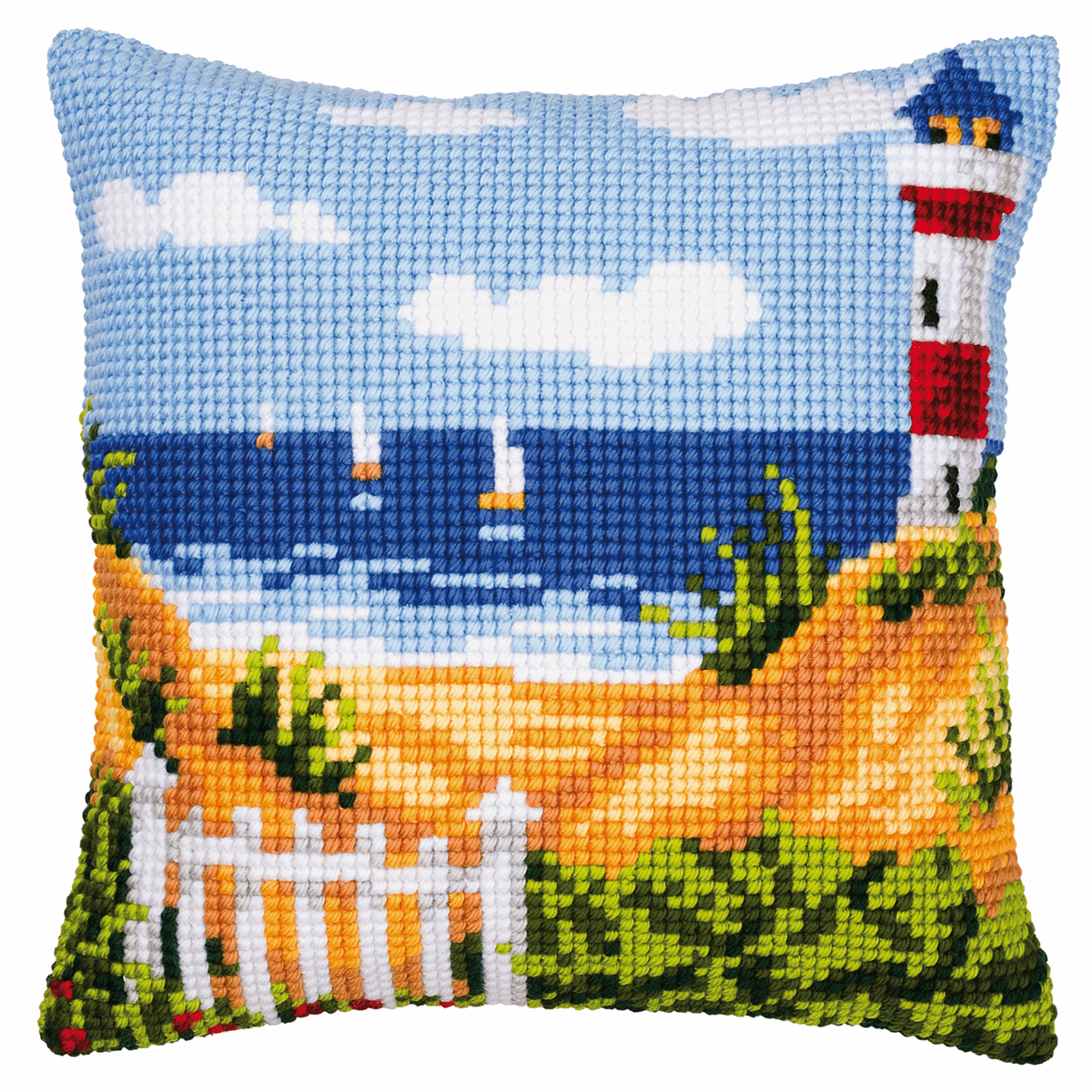 Lighthouse - Vervaco Cushion Cross Stitch Kit PN-0008731