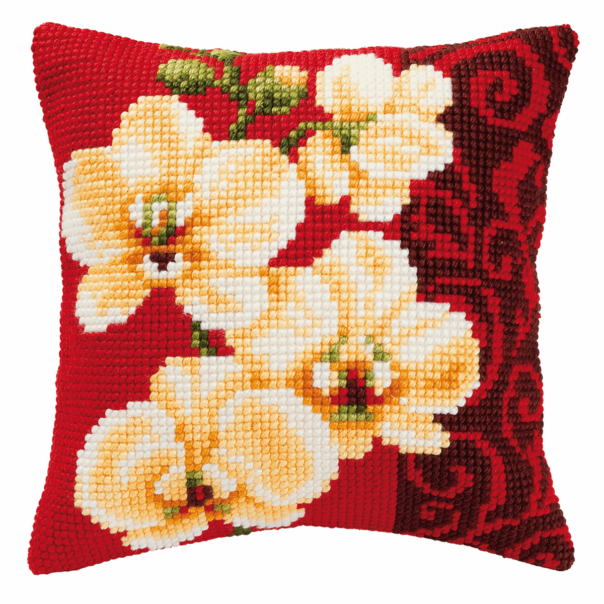 Orchid - Vervaco Cushion Cross Stitch Kit PN-0008790