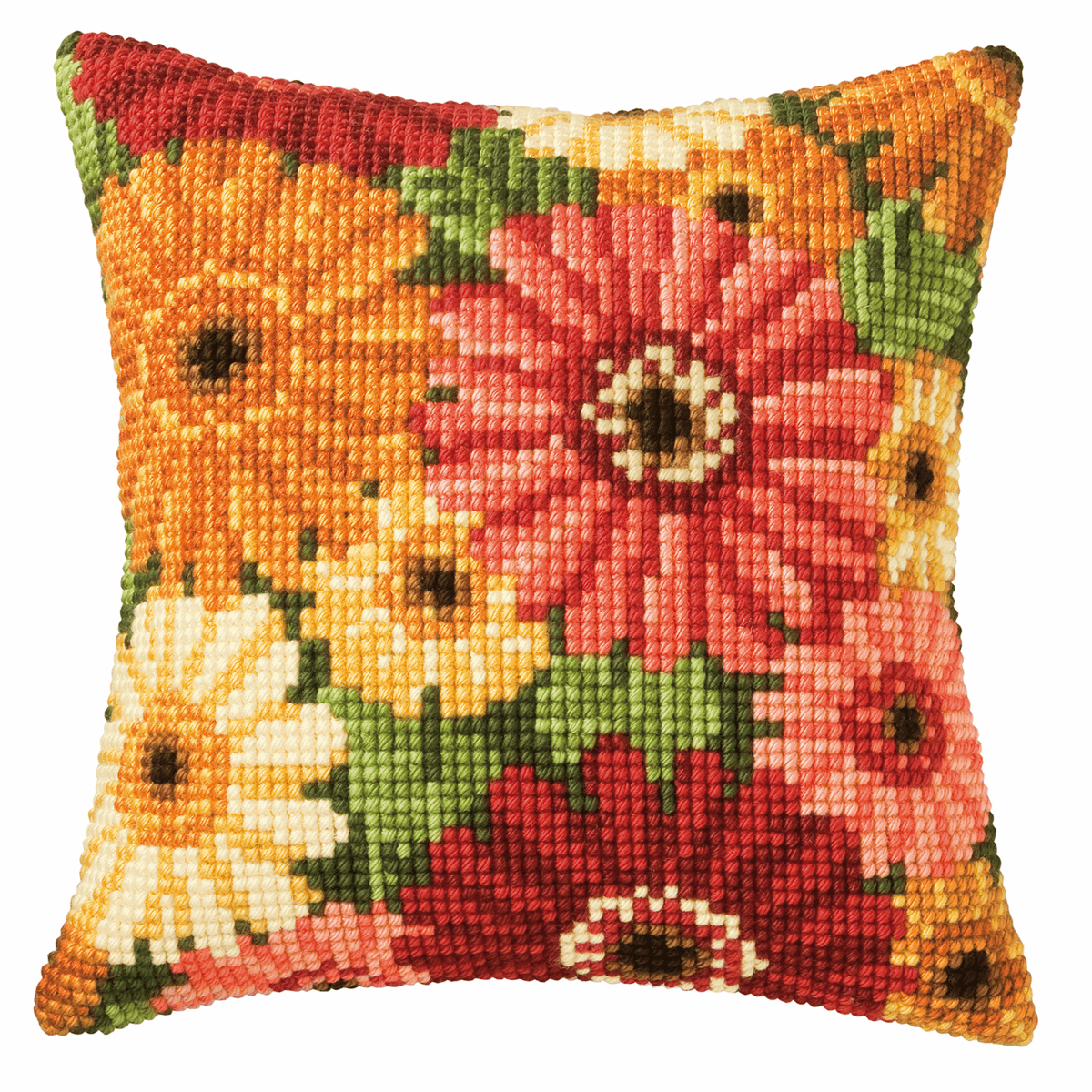 Gerbera - Vervaco Cushion Cross Stitch Kit PN-0008796