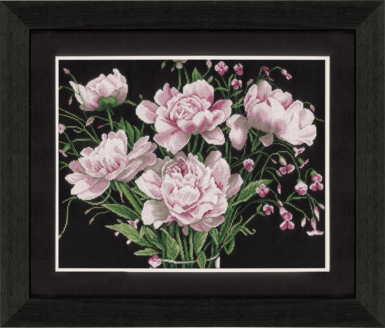 Pink Roses (Aida, W) - Lanarte Cross Stitch Kit PN-0021224