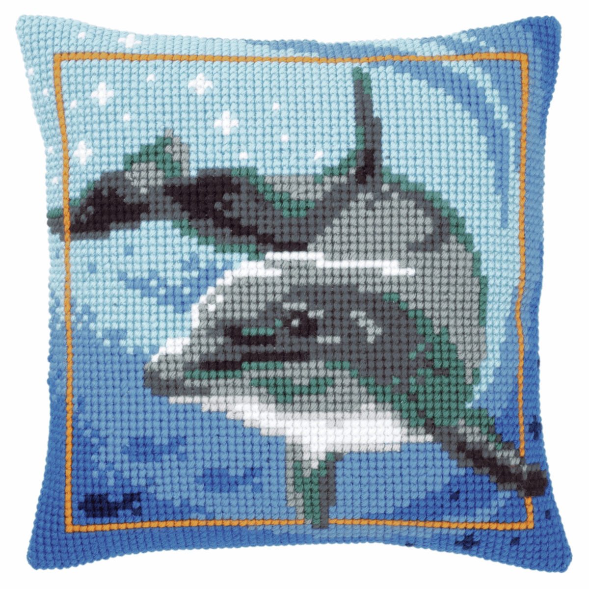 Dolphin - Vervaco Cushion Cross Stitch Kit PN-0021528