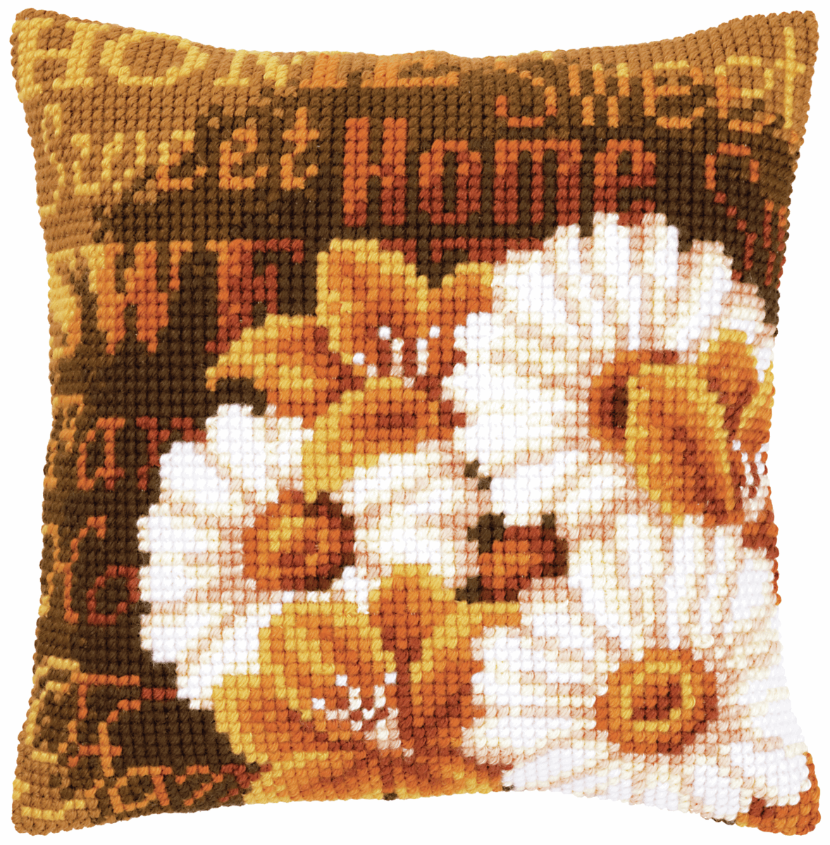 Daisies - Vervaco Cushion Cross Stitch Kit PN-0021706