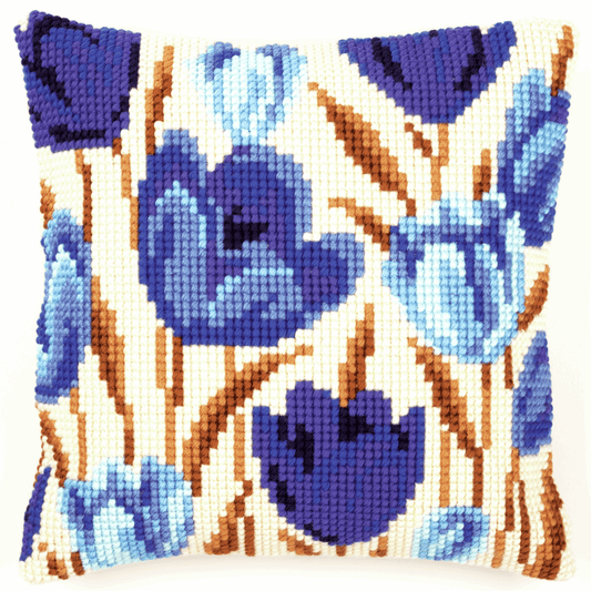 Crocus - Vervaco Cushion Cross Stitch Kit PN-0021764