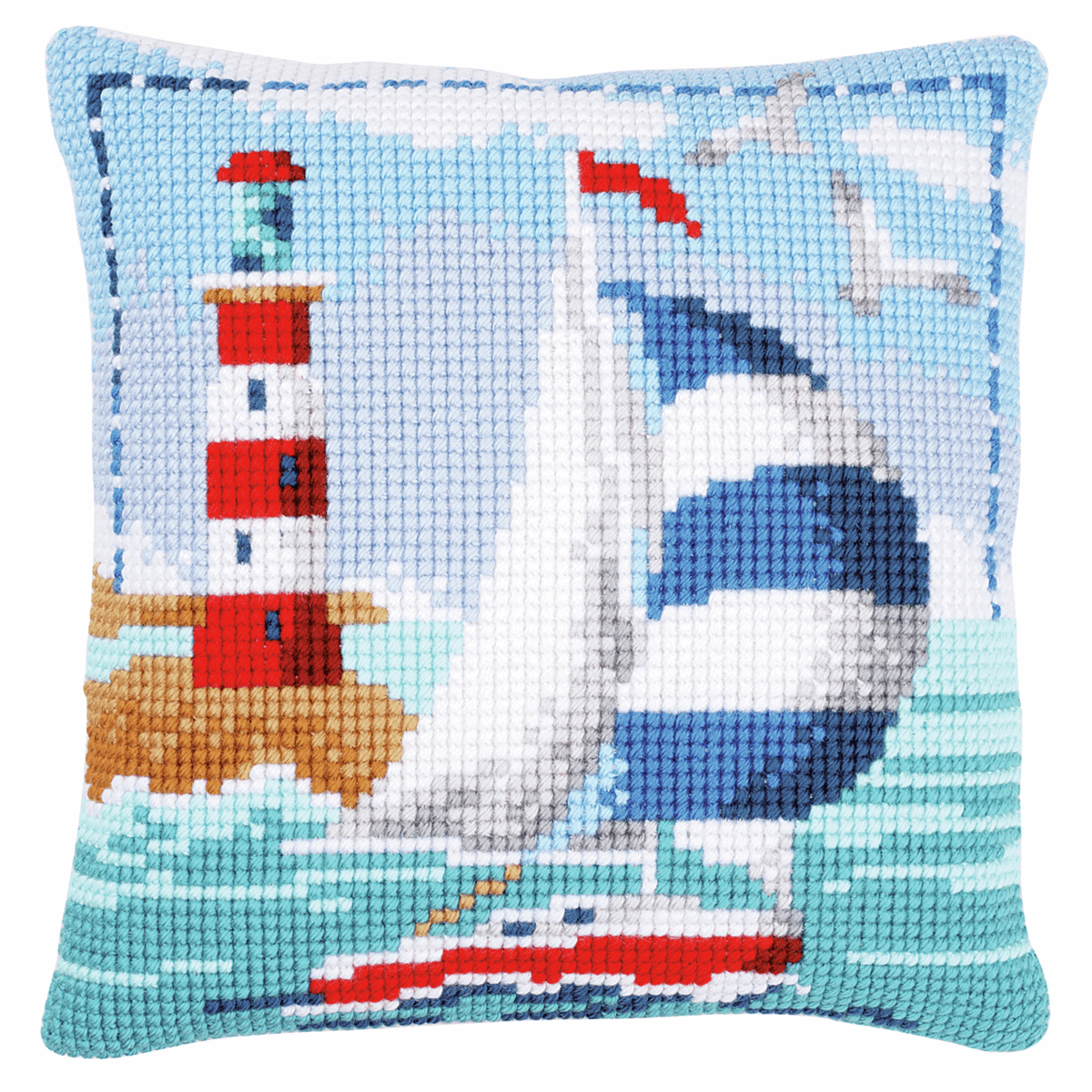 Lighthouse - Vervaco Cushion Cross Stitch Kit PN-0021781