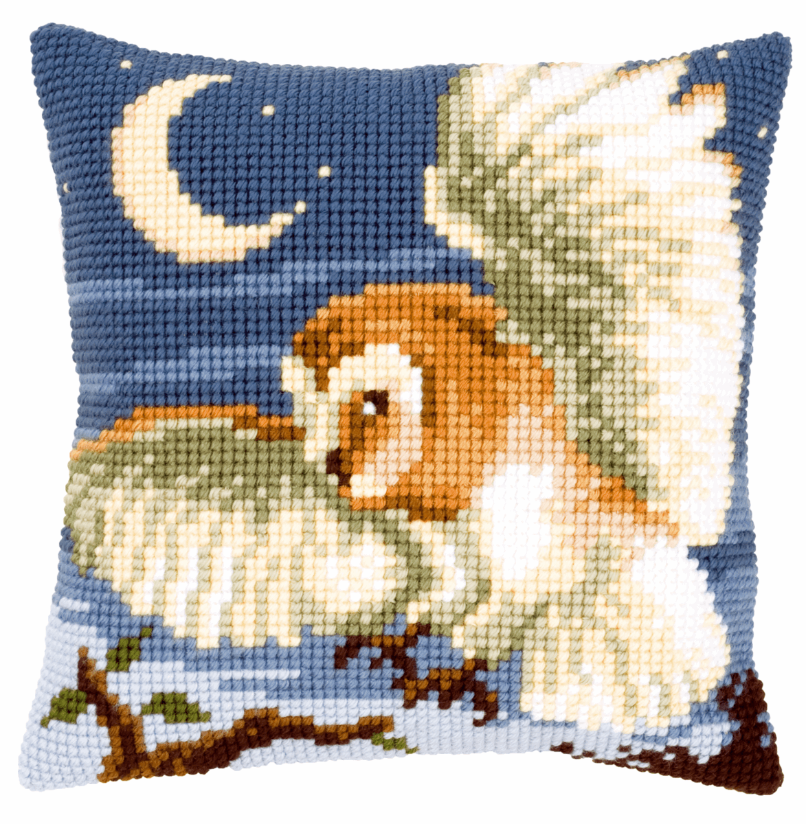 Owl - Vervaco Cushion Cross Stitch Kit PN-0021845