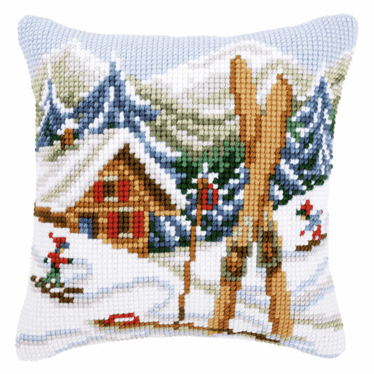 Snow Fun - Vervaco Cushion Cross Stitch Kit PN-0021868