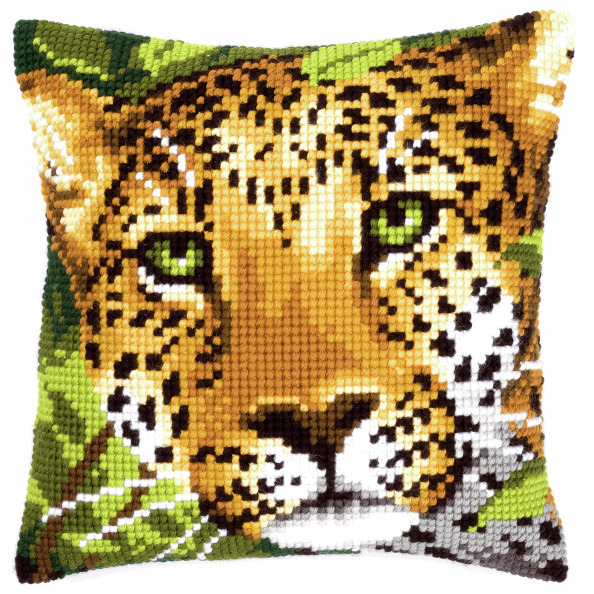 Leopard - Vervaco Cushion Cross Stitch Kit PN-0144823