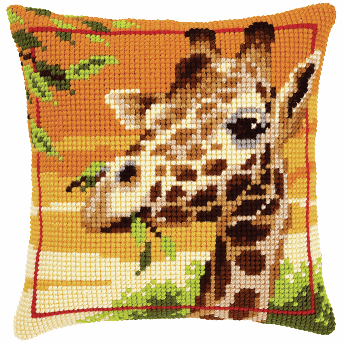 Giraffe- Vervaco Cushion Cross Stitch Kit PN-0145345