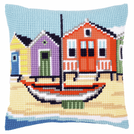 Boat - Vervaco Cushion Cross Stitch Kit PN-0145640