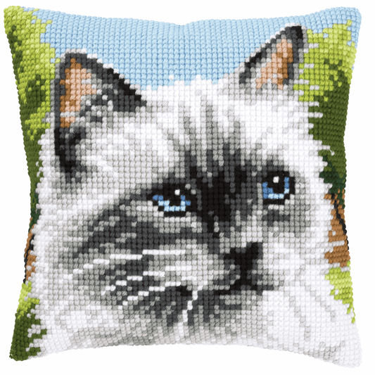 Siamese Cat - Vervaco Cushion Cross Stitch Kit PN-0146067