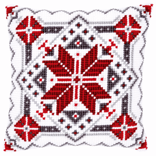 Snow Crystal  - Vervaco Cushion Cross Stitch Kit PN-0146120