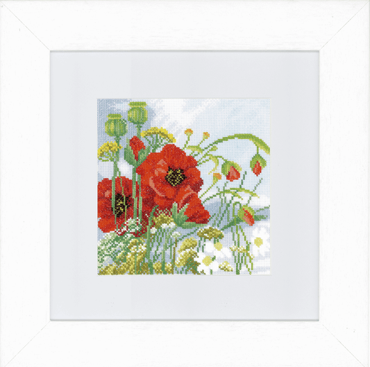 Poppies (Evenweave) - Lanarte Cross Stitch Kit PN-0146360